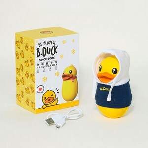 B.DUCK 작은 오리 3초 예열 USB 충전식 손난로 커플 귀여운 선물 주머니 필수템 온도조절, 블루- 8000mAh