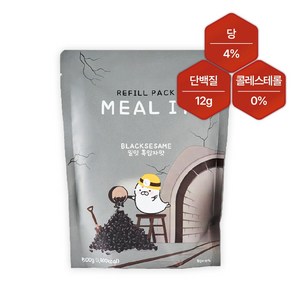 밀잇 식사대용 단백질 쉐이크 흑임자맛 리필팩, 1개, 500g