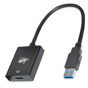 엠비에프 USB 3.0 to HDMI 컨버터, MBF-U3HD-BK