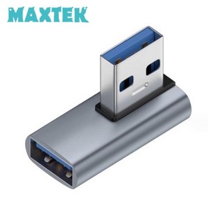 맥스텍 MT465 USB3.2 연장 젠더 좌향 90도 측면 꺽임 10Gbps GEN 2x1 Supe Speed Plus, 2개