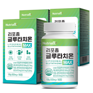 리포좀 글루타치온 MAX 식약청 HACCP 인증 6개월분, 3개, 180정