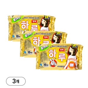 고바야시 하루 붙이는 핫팩 10p, 3개