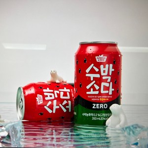 보람바이오 수박소다 제로(뚱뚱), 24개, 350ml