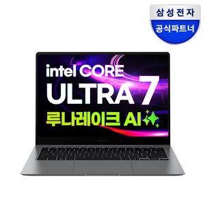 삼성전자 갤럭시북5 프로 NT940XHA-K71AR 인텔 울트라7 AI 셀렉트 터치스크린 사무용 고사양 영상편집 대학생 윈도우11 노트북, WIN11 Home, 32GB, 512GB, 그레이