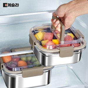 케슬라 스텐304 밀폐 김치통 밀폐용기, 3L, 1개