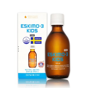 에스키모3 키즈 오메가3 액상 스웨덴, 1개, 210ml