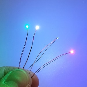 미니어처 LED 디오라마 LED 조명 DIY 발광 다이오드, 3V LED 칩 화이트, 1개