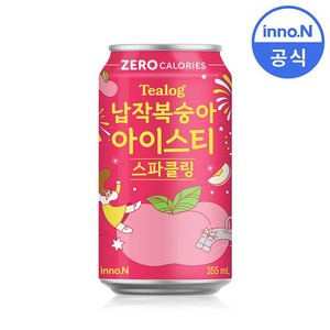 티로그 제로 아이스티 납작복숭아, 355ml, 24개