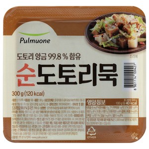 풀무원 생가득 순도토리묵 술안주 요리레시피, 300g, 2개