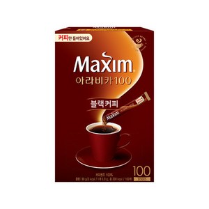 맥심 아라비카100 블랙커피스틱, 0.9g, 100개입, 1개