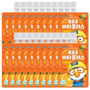 팔도 뽀로로 비타플러스 음료, 20개, 100ml