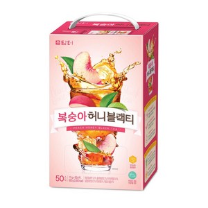 담터 복숭아 허니블랙티 50T x 1개, 13g, 50개입