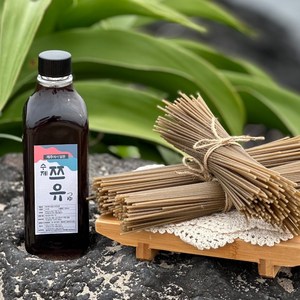 100% 제주산 수제 쯔유 맛간장 저염 만능메멜면 소바 조림장 국수, 1개, 500ml