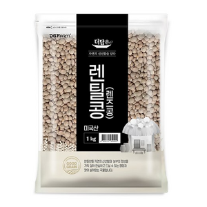 더담은 미국산 렌틸콩 렌즈콩, 1kg, 1개