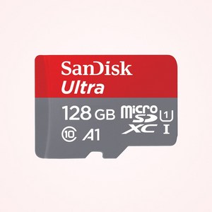 샌디스크 울트라 Mico SD 메모리카드 SDSQUAR-128GB, 128GB, 1개