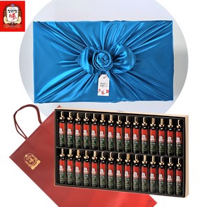 정관장 홍삼정 활기력 30병 고급 예단 보자기 포장 선물세트, 1개, 600ml
