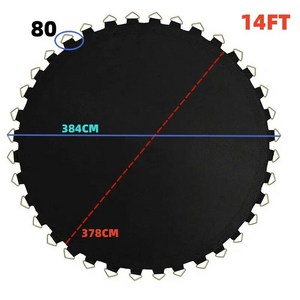 트램펄린 매트 실내 스포츠 부품 교체 야외 점프, 1개, 11.14feet 80