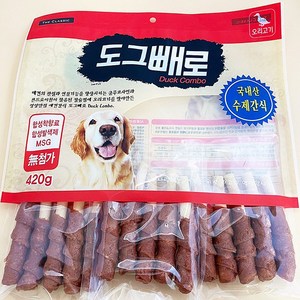 도그빼로 콤보 간식420g 수제간식, 1개, 오리고기콤보420g