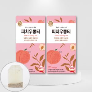 우리차 피치우롱티, 1.5g, 20개입, 2개