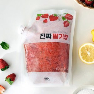 푸드마실 진짜 딸기청 리얼 스트로베리, 1kg, 1개