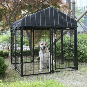 [라이프앤플러스]럭키독 야외용 소형 펫 리조트 코스트코대형견집 실외견사 대형견실내집