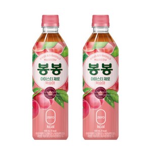 봉봉 아이스티 제로 복숭아, 12개, 500ml