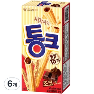 오리온 통크 초코, 45g, 6개