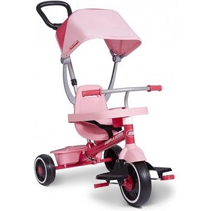 Radio Flye Pedal & Push 4-in-1 Stoll 'N Tike Pink Ticycle Ticycle fo Toddles Age 1-5 Todd, one option, 1개