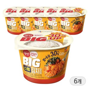 햇반컵반 BIG스팸김치덮밥 328g x 6개