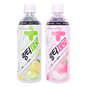 링티제로 복숭아12개+라임12개, 24개, 500ml