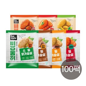 [랭킹닭컴] 잇메이트 스팀 닭가슴살 맛보기, 100g, 100개