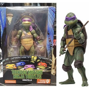 NECA 닌자거북이 닌자터틀 1990년 뮤비 버전 TMNT 피규어, 도나텔로, 1개