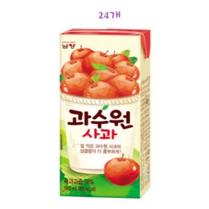 과수원 사과주스 190ml 24, 24개