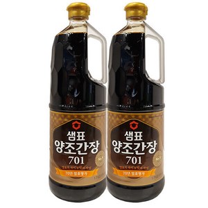 샘표 양조간장 701, 1.7L, 2개