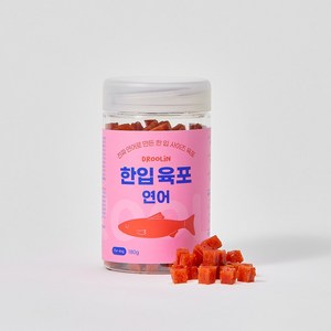 드룰린 강아지 한입육포 180g, 연어맛, 4개