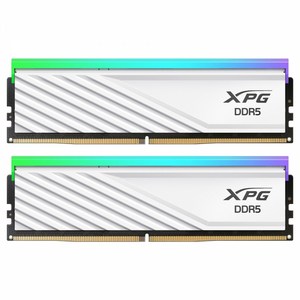 ADATA DDR5-6000 CL30 LANCER BLADE RGB 화이트 패키지 서린 (32GB(16Gx2)), 1개, 6000 CL30 LANCER BLADE