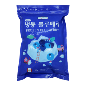 웰프레쉬 냉동 블루베리 1kg(페루산), 1개, 1kg