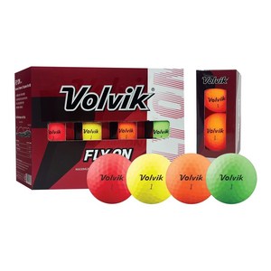 VOLVIK 볼빅 플라이온 칼라 골프공 2피스 24개 무광 골프용품 코스트코, 24개입, 1개