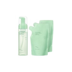 라운드어라운드 그린티 트러블 버블폼 200ml+200ml 리필 기획, 200ml, 3개