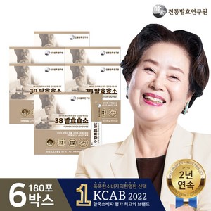 전통발효연구원 38발효 효소 3g 30포 아밀라아제 소화 6박스, 90g, 6개