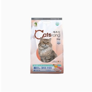 캐츠랑 전연령 고양이 건식사료, 닭+참치, 3kg, 3개