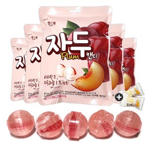 해태 자두캔디 x 5봉(+밀크츄 2개포함), 1세트, 130g