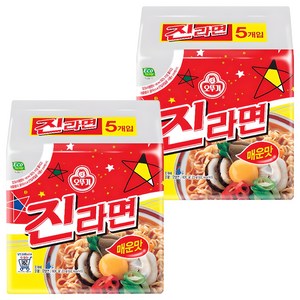 오뚜기 진라면 매운맛 120g, 10개