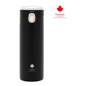 텀블러 보온 보냉병 스텐 보냉 LED 온도표시 M42, 블랙, 1개, 420ml