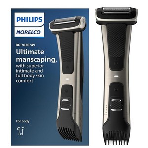 Philips 노렐코 바디그룸 시리즈 7000 남성용 2in1 면도기 트리머 방수 BG703049