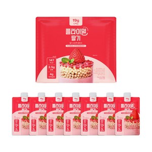 플라이밀 단백질 쉐이크 딸기맛 파우치, 7개, 45g