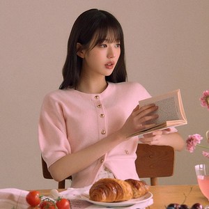 [장원영착용] 로라로라 여성용 ROUND VOLUME SLEEVE 가디건