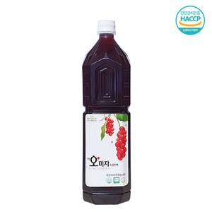 평창 오미자 숙성진액 1.5L(대용량) 오미자청 원액 해썹인증, 1.5L, 1개