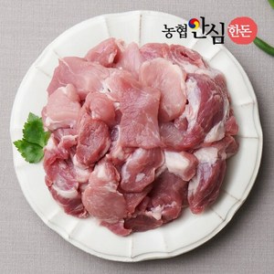 [농협안심한돈] 국내산 냉장 앞다리살 찌개용 500g, 1개