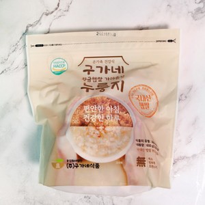 구가네 국내산 황금햅쌀 가마솥맛 누룽지 600g 5봉, 5개